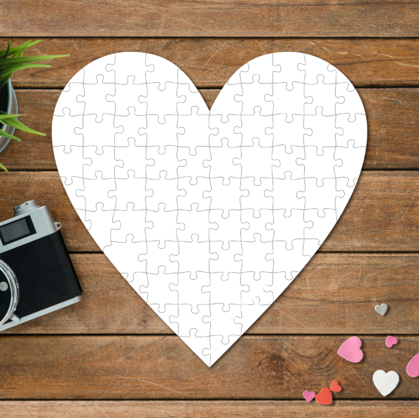 Valentýnské srdce - puzzle