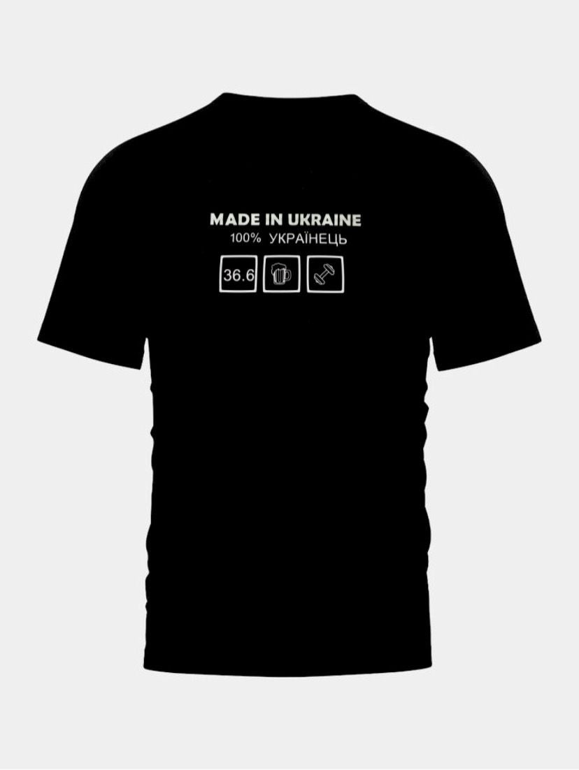 Tričko Basic Free - "# 100% Ukrajinec / Ukrajinka"